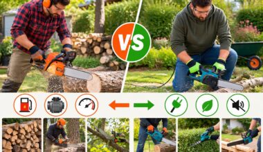 Gas Chainsaw vs Electric Chainsaw for Home and Garden Projects