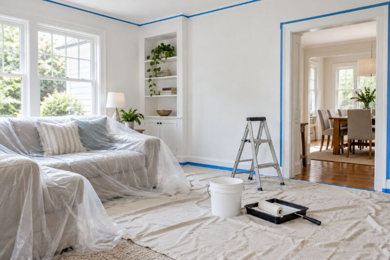 Phasing a Whole House Repaint While You Live There