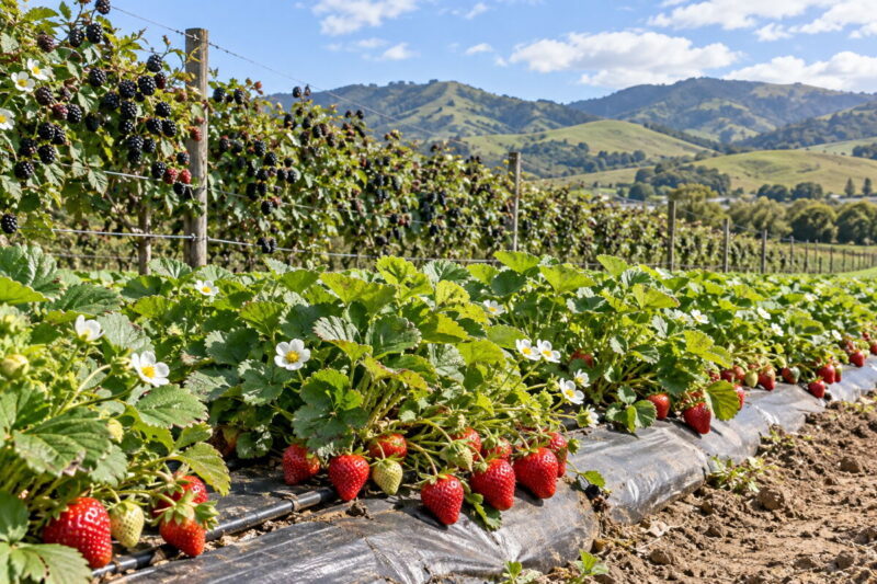 Planning Organic Berry Plantings in California Matching Microclimate Soil and Varieties