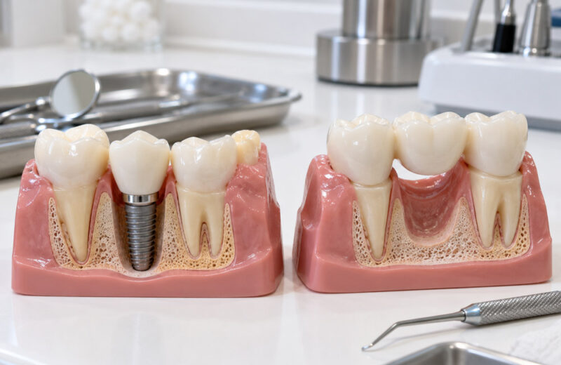 Single Dental Implant vs Fixed Bridge